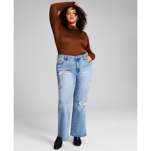 Body de manga larga canalé