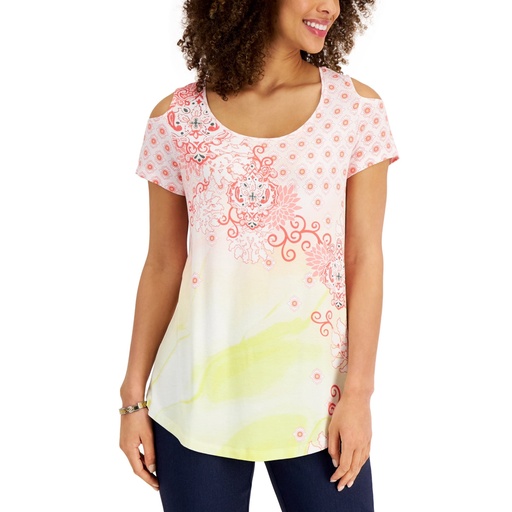 Camiseta con recorte en el hombro