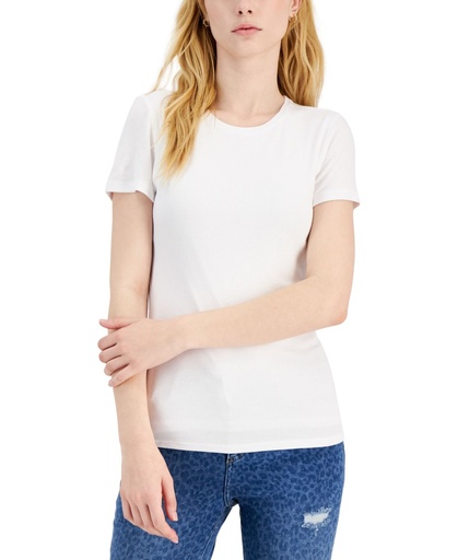 Blusa manga corta cuello redondo