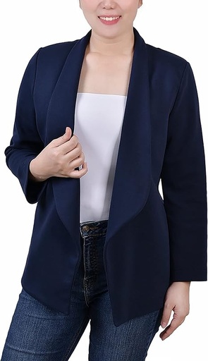 Blazer de punto con frente abierto