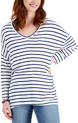 Blusa con escote en v