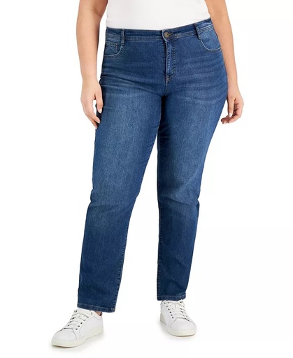 Jeans rectos de tiro medio