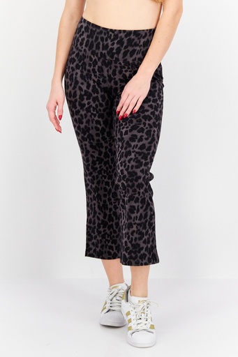 Legging de punto animal print
