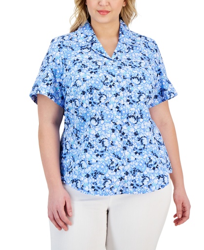 Blusa con cuello de punta