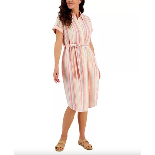 Vestido camisero con cinturòn