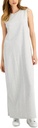 Vestido liso cuello redondo