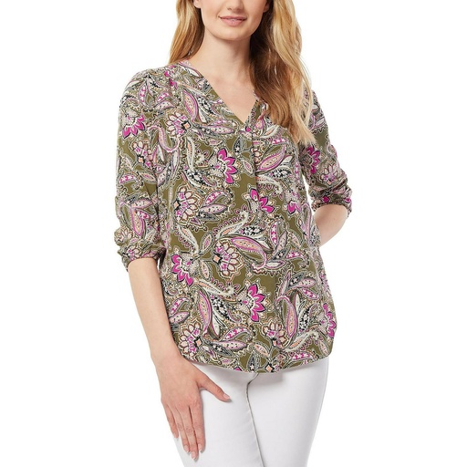 Blusa con estampado paisley