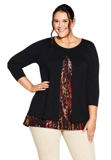Blusa tipo túnica con estampado Alex