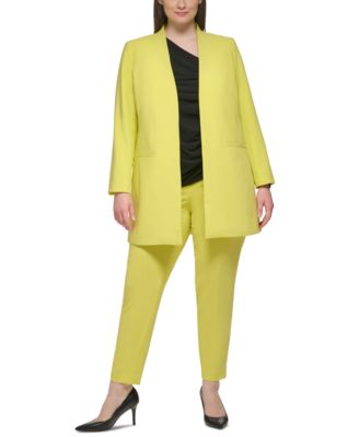 Blazer  largo con bolsillos