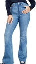 Jeans flare tiro de talle alto