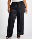 Pantalón de pierna ancha de satén