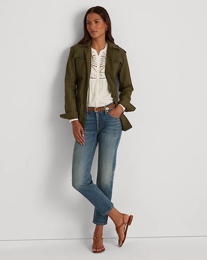 Jeans cónicos relajados de tiro medio