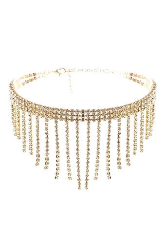 [1780011] Collar de gargantìa con flecos