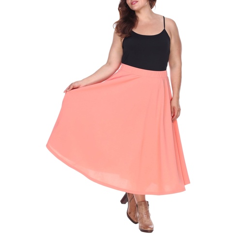 Falda midi acampanada