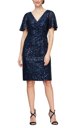 Vestido de cóctel con lentejuelas