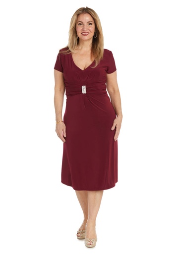 Vestido midi formal con diamantes