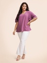 Blusa de lunares con escote en V