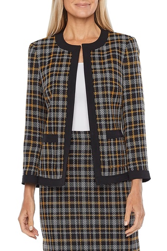 Blazer de crepé con cuello entallado (copia)