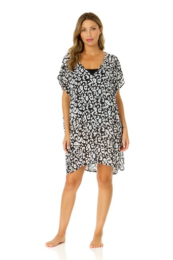 Túnica con estampado animal print