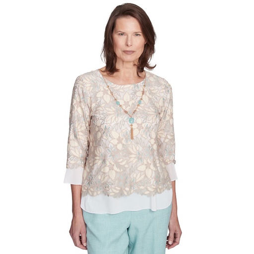 Blusa de cuello redondo con vitrales (copia)