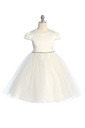 Vestido de tul con cinturón de flores (copia)