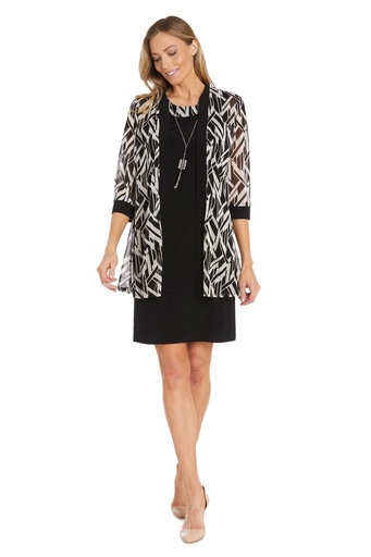 Vestido con chaqueta estampada (copia)