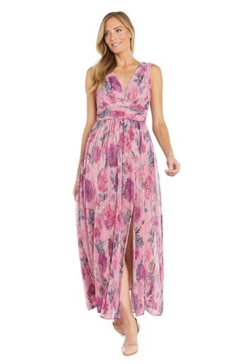 Vestido estampado con escote cruzado (copia)