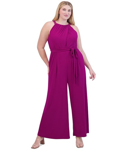Enterizo con cuello halter y aros