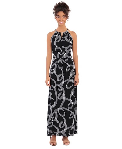 Maxi vestido de escote halter