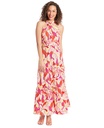 Vestido maxi con giro frontal
