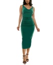 Vestido midi ajustado fruncido