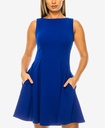 Vestido plisado sin mangas de corte A