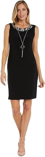 Vestido corto y cuello estampado (copia)