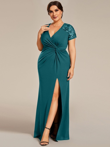 Vestido de corte sirena con inserciones (copia)