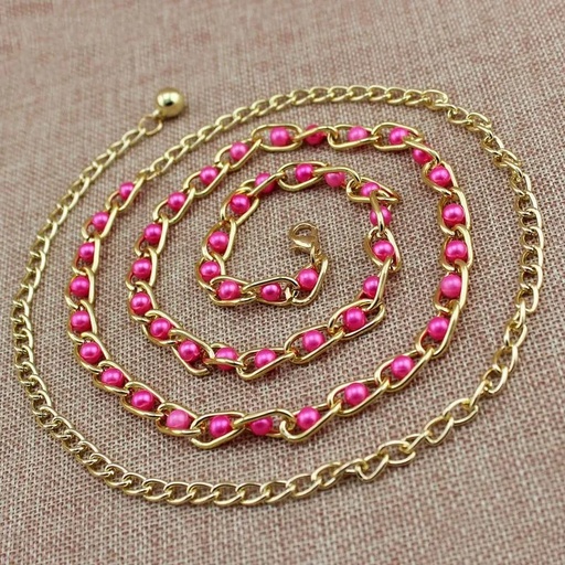 [1980002] Cinturón de cadena con perlas (copia)