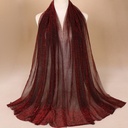 Elegante chal de gasa brillante