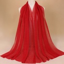 Elegante chal de gasa brillante