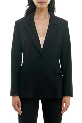 Blazer con detalle de encaje en espalda
