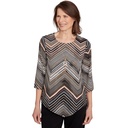Blusa de rayas en zigzag