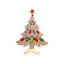 Broche de árbol de Navidad brillante