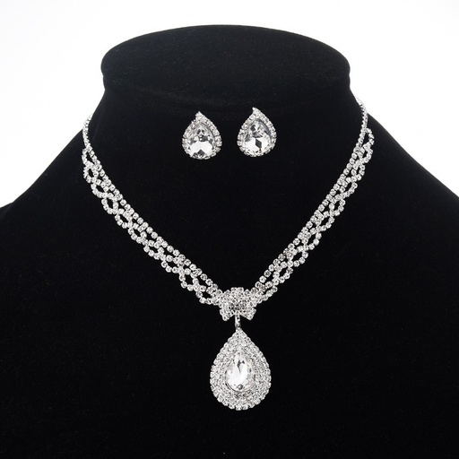 [2170079] Juego de collar con aretes de gota