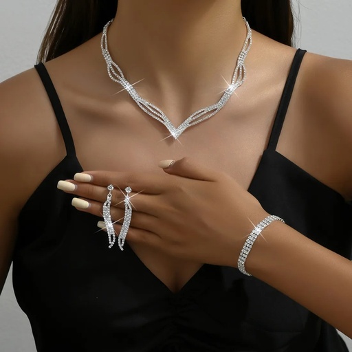 [2170082] Juego de collar con aretes y pulsera (copia)