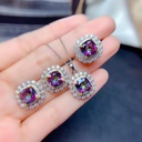 Juego de collar con aretes y anillo