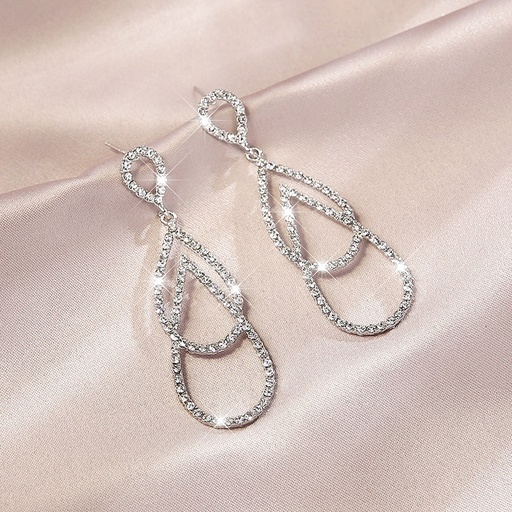 [2170130] Aretes colgantes con circonitas