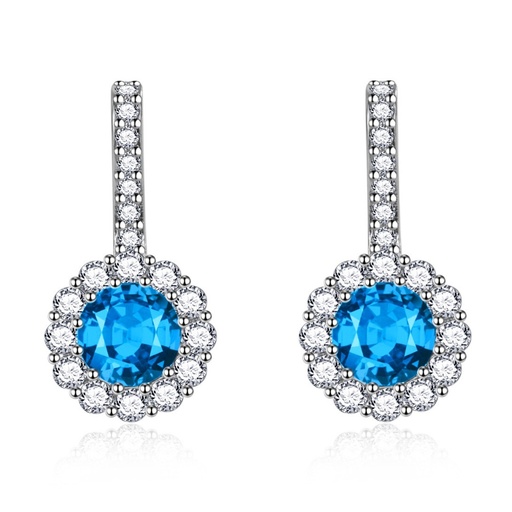 [2170136] Aretes colgantes con diamantes