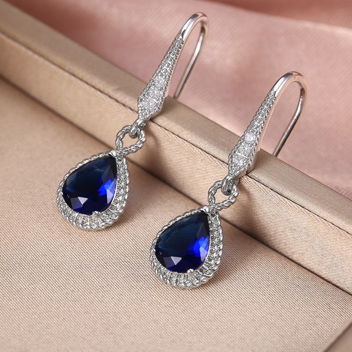 [2170140] Aretes colgantes con pedrería