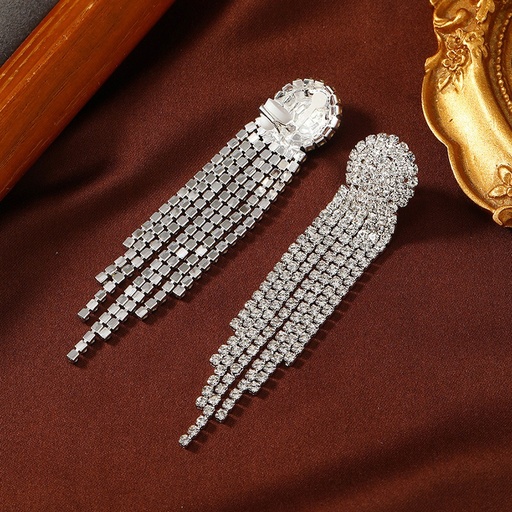 [2170152] Aretes de borla con diamantes