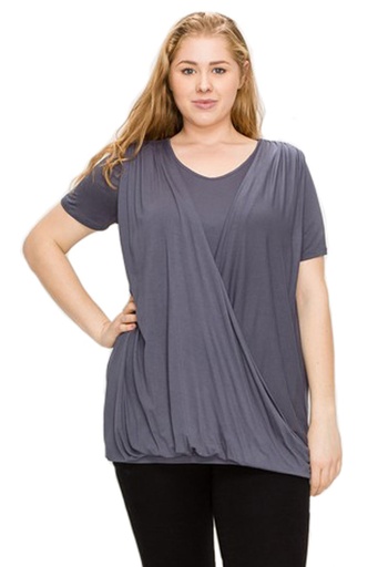 Blusa con frente cruzado