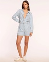 Romper denim con mangas Lavinia