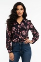 Blusa camisera de gasa floral